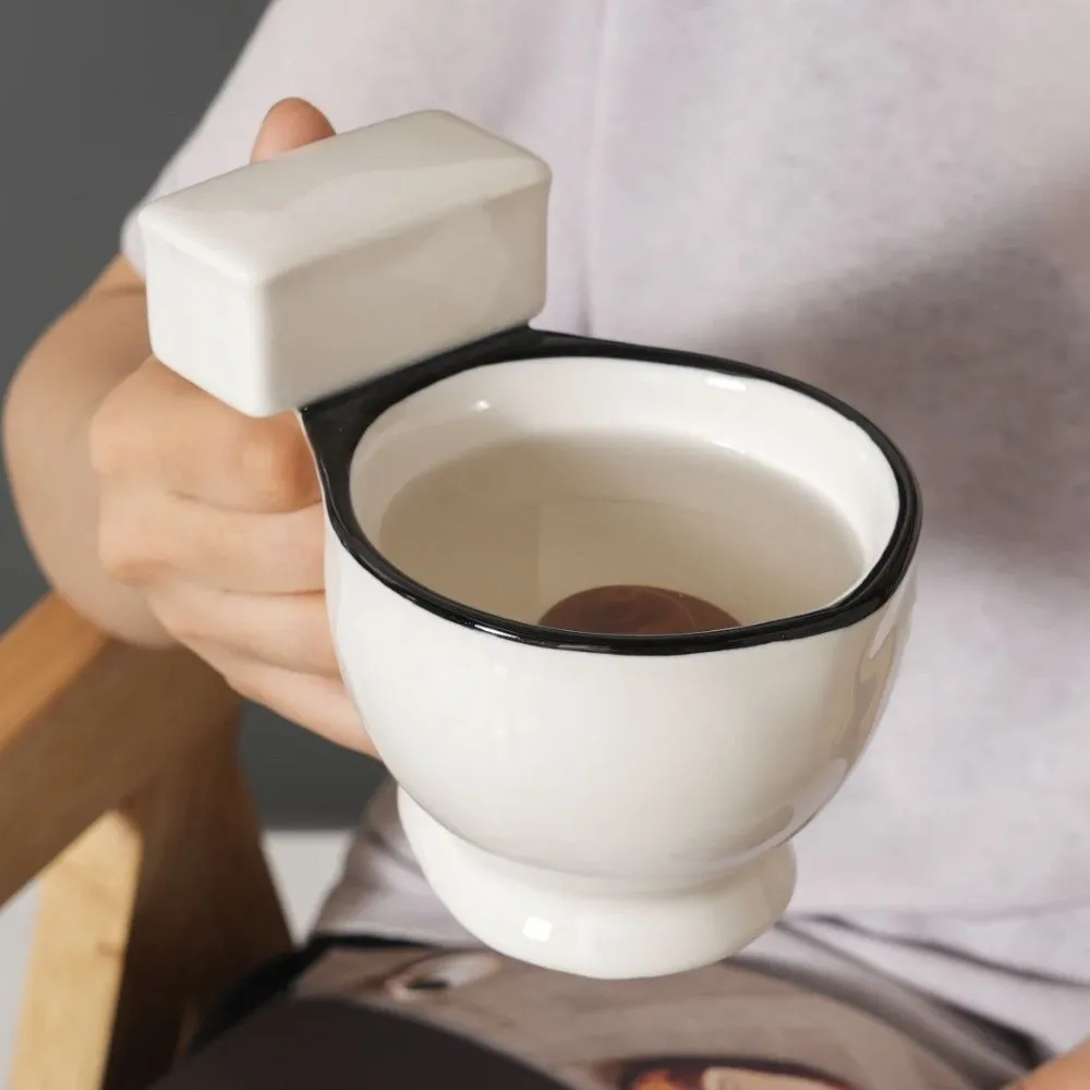

Drinkware Funny Toilet Water Mug Novelty Heat-resistant Ceramic Coffee Mug Minimalist Poop Cup Birthday Celebration