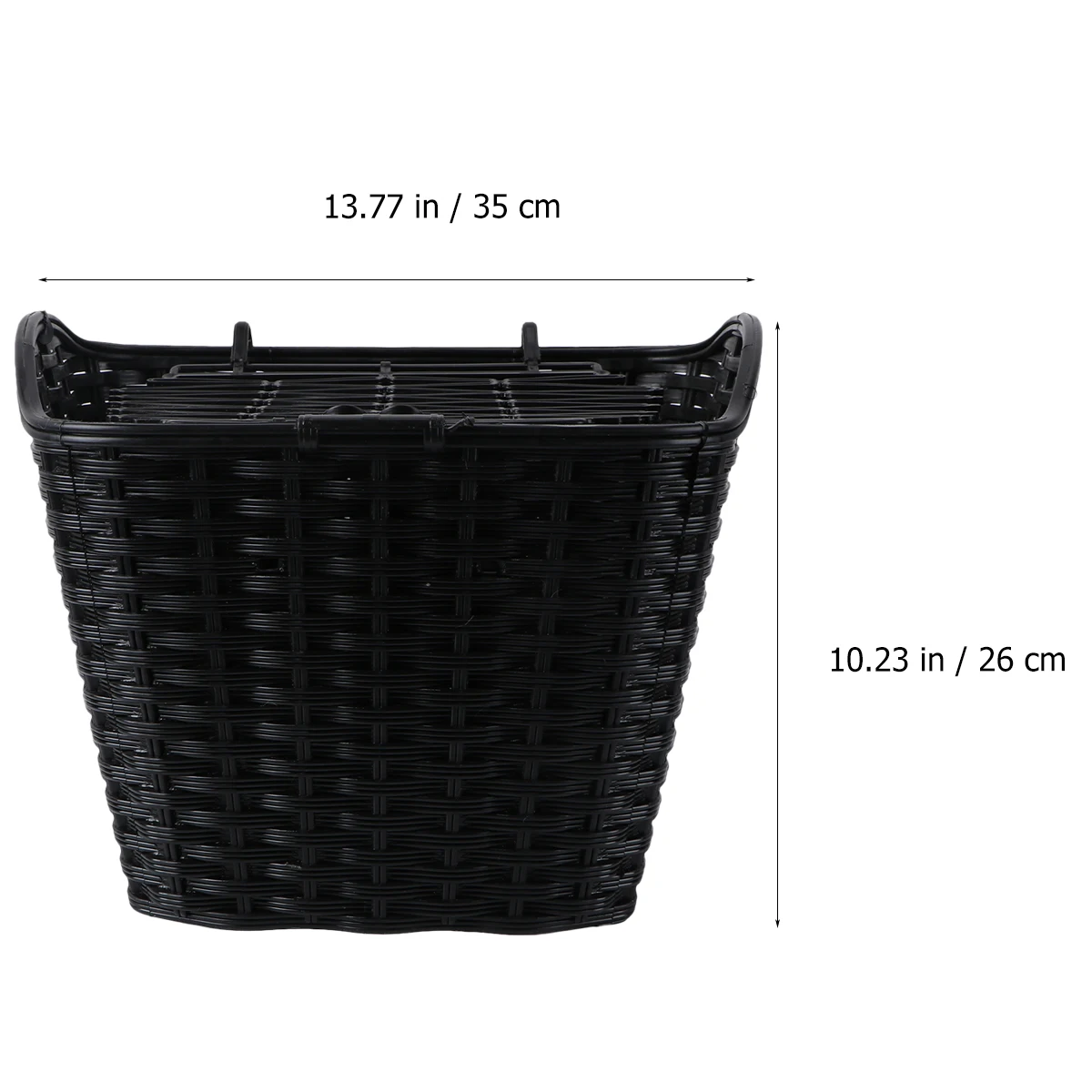 

Bicycle Basket Bike Handlebar Storage Wicker Hamper Retro Large Capacity Durable Water Resistant Detachable Electric