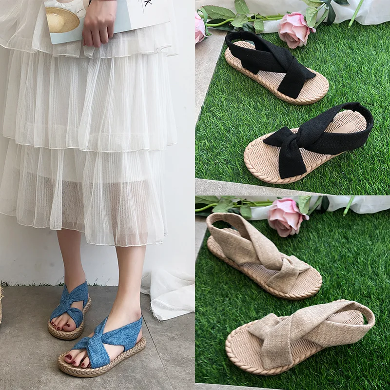 New Summer Criss-cross Sandals: Ethereal, Unique, Trendy, Influencer-approved, and Stylish Flat Sandals for Students