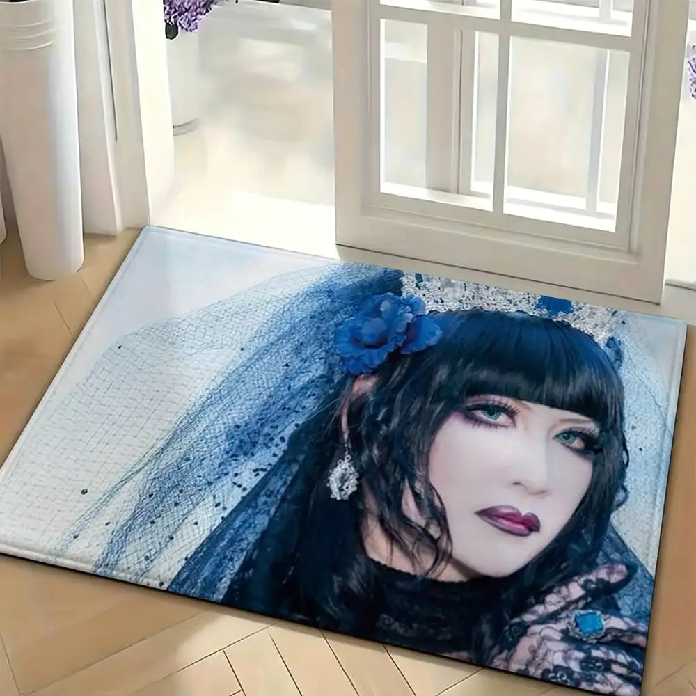 M-Malice Mizer Visual Kei Rock Bedroom Decor Carpet  for Living Room Thick Plush Study Floor Mat Home Fluffy Soft Rug