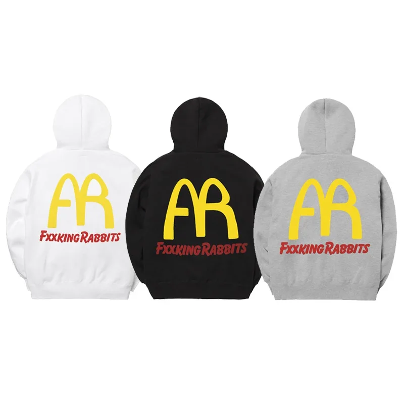 

2025 New High Quality FR2 Fxxking Rabbits FR Logo Men's and Women's Hoodies Hoodies Trendy Autumn/Winter Versatile