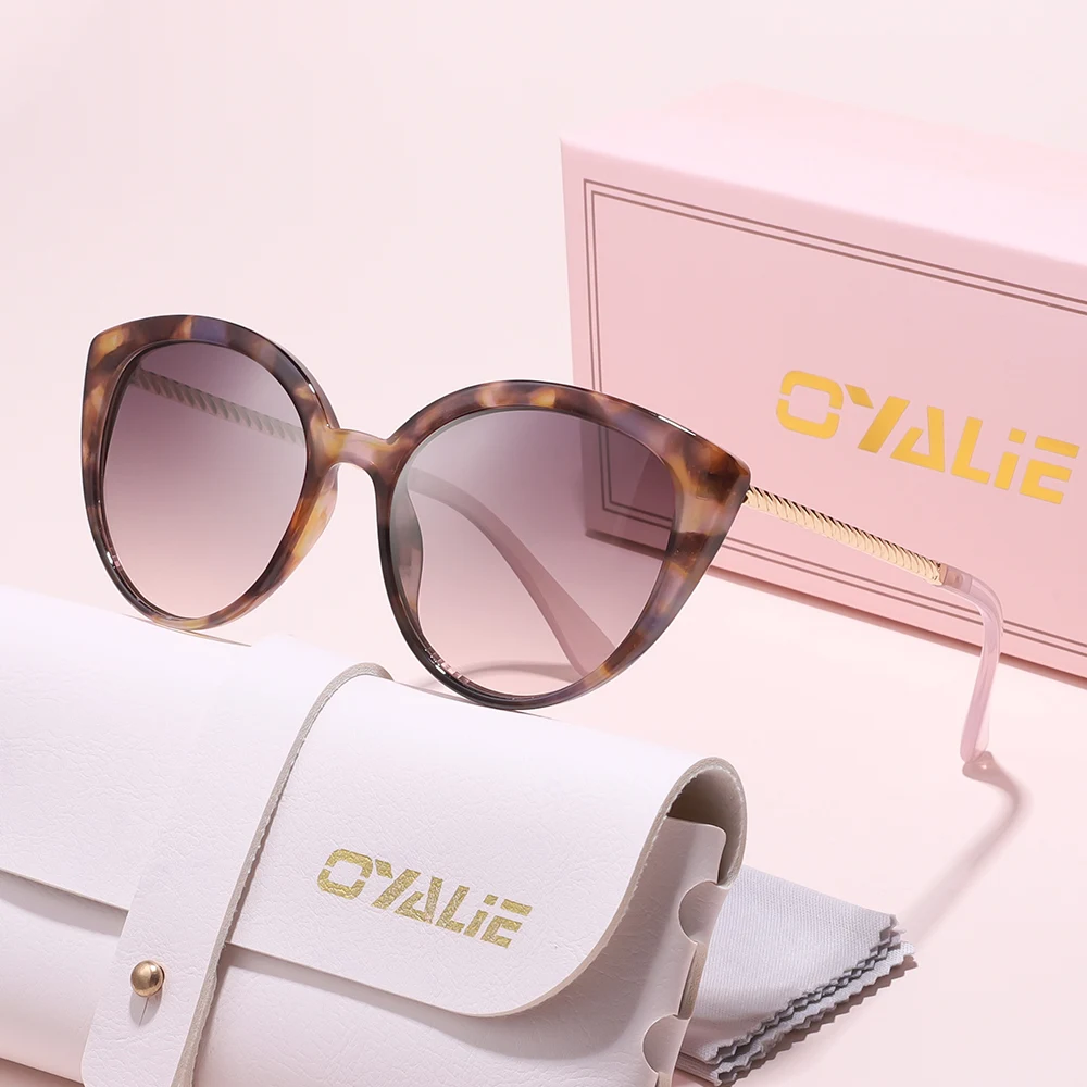 

Oyalie Fashionable Cat-Eye Sunglasses Come in a Variety of Solid Colors and Can Be Worn with Different Styles. the Gradient Lenses Add a Unique Visual Effect.