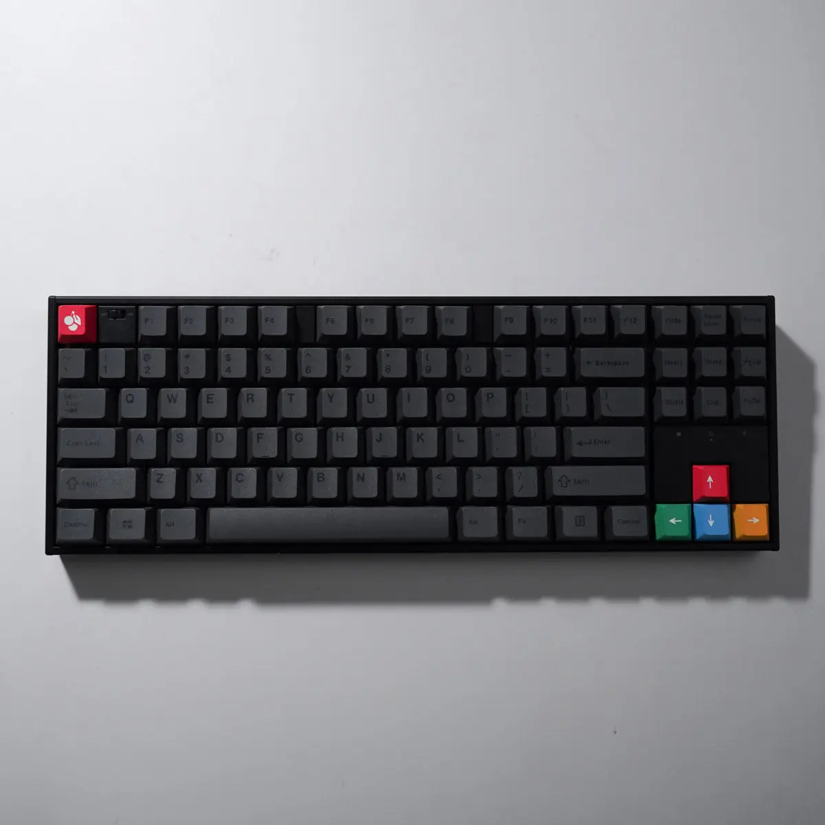 Minimalist Gray Japanese English Keycaps Cherry Profile Dye-Sub PBT Keycaps For MX Mechanical Keyboard 68 980 75 87 104 Layouts