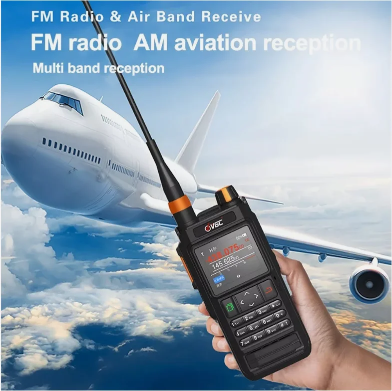 VR-N76 IP67 Portable UHF VHF Dual Band IP67 2 Way Radio Bluetooth GPS APRS/BSS