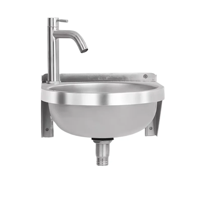 

304 Stainless Steel Washbasin Small-sized Bathroom Washbasin Household Balcony Wall Mounted Simple Basin