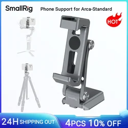 SmallRig Phone Support for Arca-Standard, for DJI RS 4 Mini / RS 3 Mini Stabilizers & Arca-Type Tripod, with Cold Shoe -5338