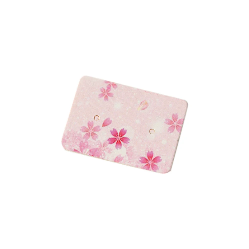 100pcs Kraft Paper Earrings Holder Display Cards Cute Holder For Ear Stud Jewelry Selling Small Businesses Packaging Supplies