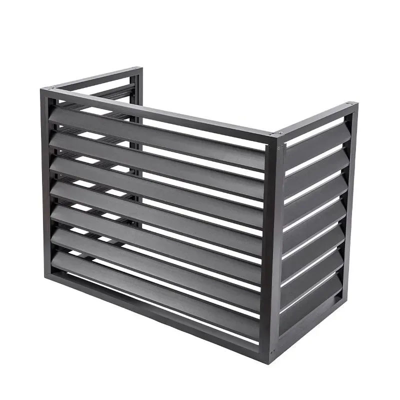 Air conditioner outer cover Aluminum alloy louver balcony protective cover Outdoor protection Wall-mounted grille outer cover