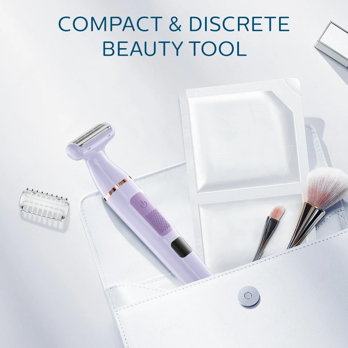 ماكينة تشذيب الشعر ENCHEN A1 للسيدات الرطبة والجافة مناسبة للجسم كله من النوع C شحن سريع 3 في 1 شفرة ناعمة غير مؤلمة قابلة للفصل