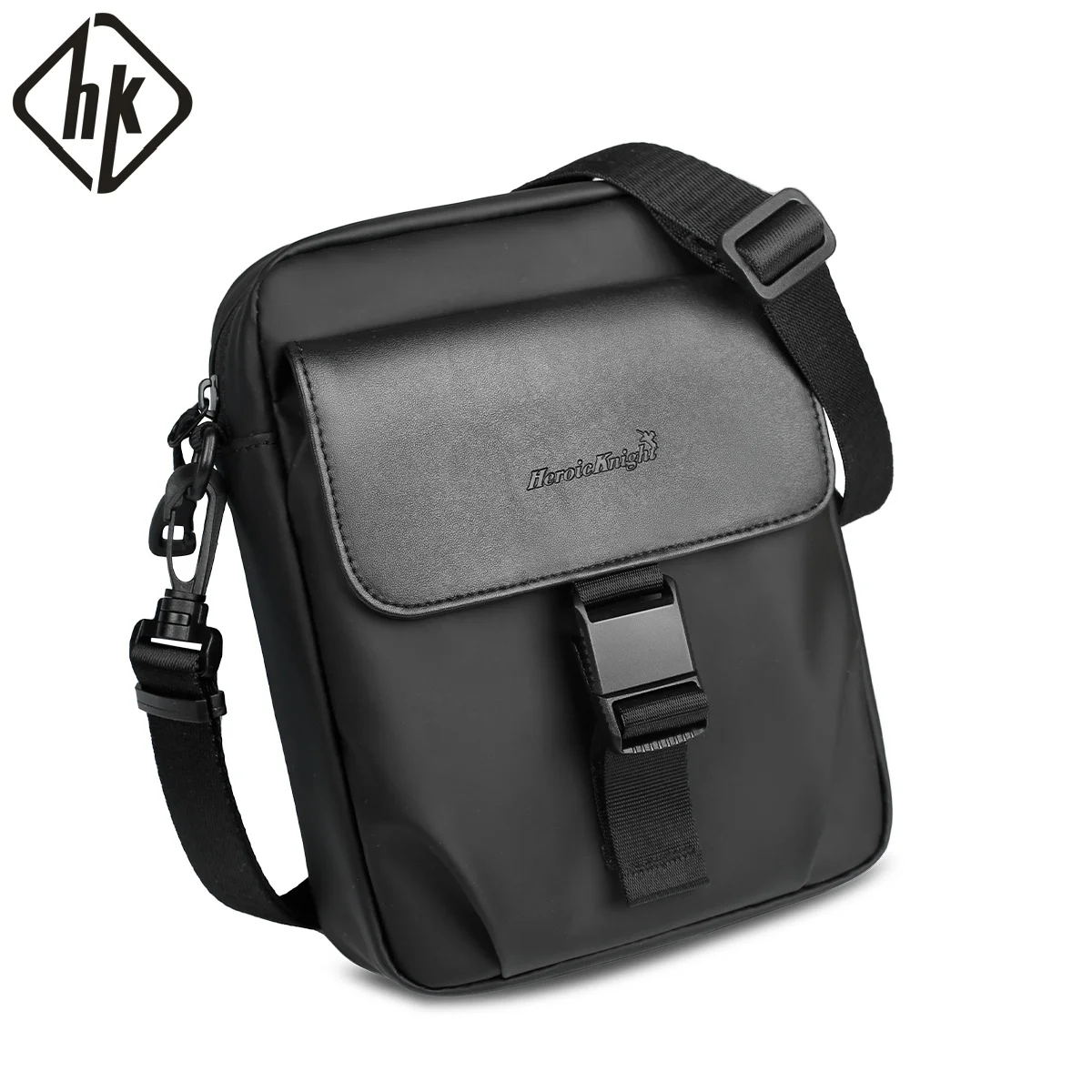 HK Men's Side Shoulder Bag Water-resistent Crossbody Bag For Men Travel Passport Wallet Mini Cell Phone Bag Pouch Sling Packs