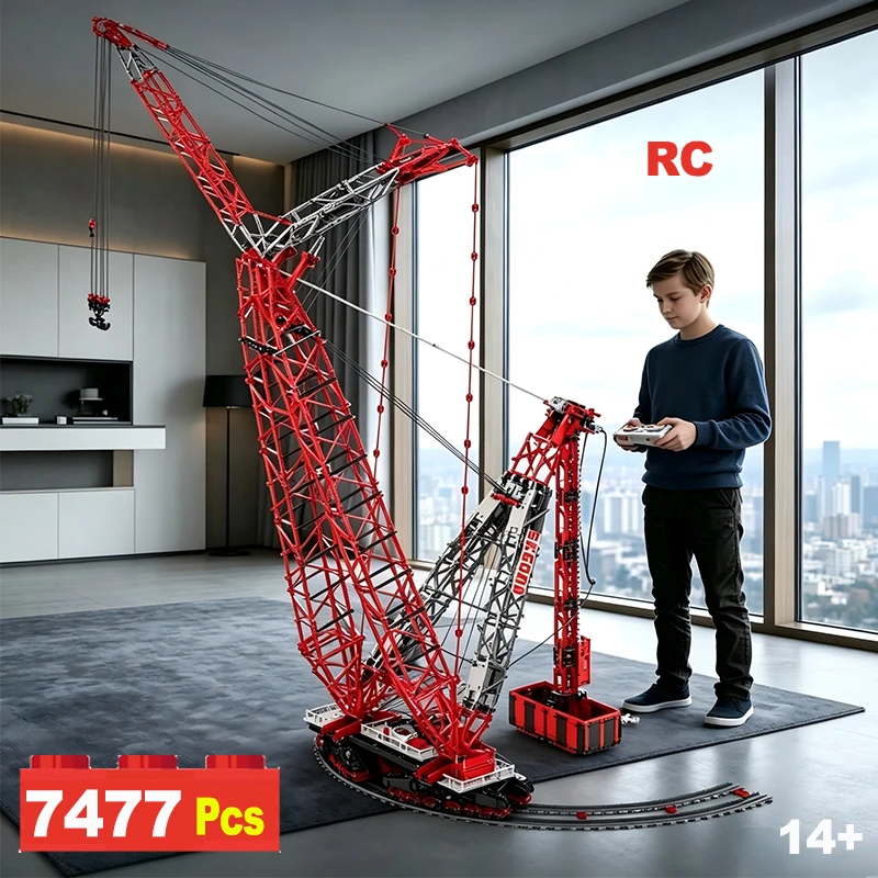City Technical Engineering Vehicle Building Block MOC APP RC Electric Super Large Heavy Duty Crane Brick Toys Series Adult Gifts