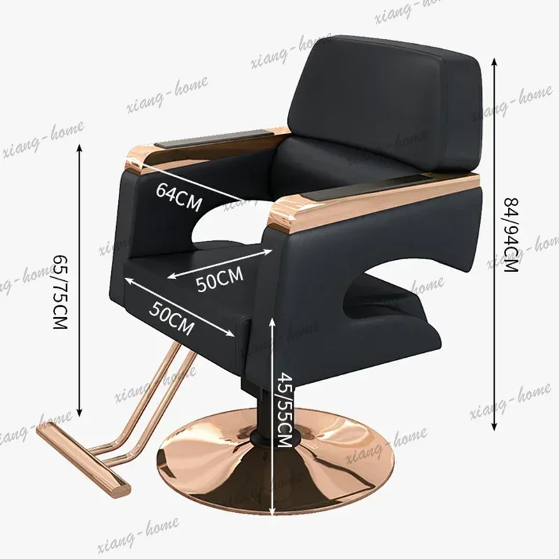 LSProfessional Recliner Barber Chair Lash Luxury Reclining Line Barber Chair Barbershop Hairdresser Sedie Beauty Salon Furniture