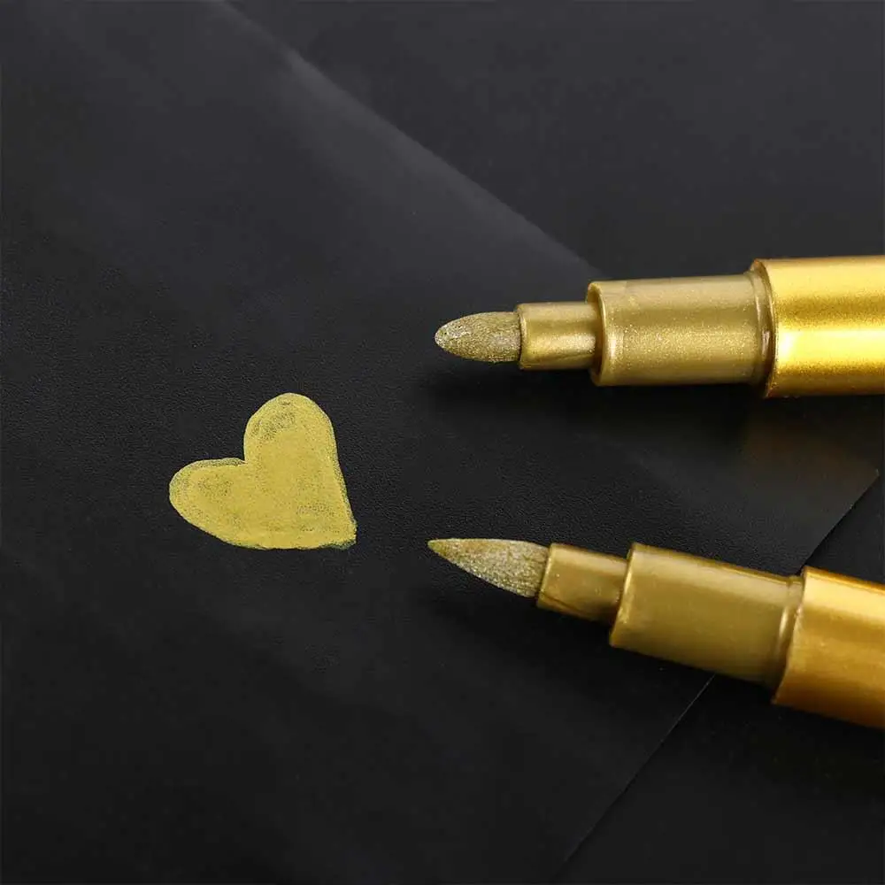 

Ink Is Shiny Metallic Marker Pens Not Fade Waterproof Paint Marker Pens High Quality Durable Resin Mold Pen Rock Painting
