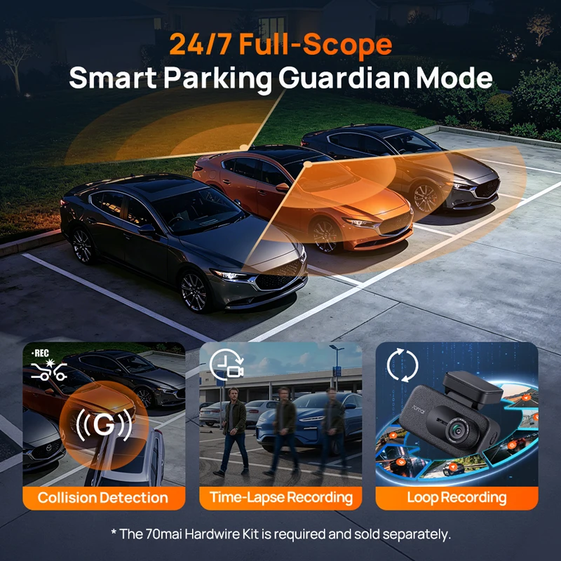 70mai 4K Dash Cam A900 Dual 4K HDR 4G