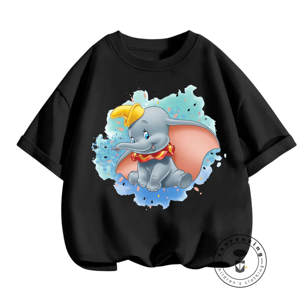 

Dumbo Disney Summer T-Shirts Enjoy the Charm of this Popular Movie with Cute Cheap O-Neck Shirts for Kids Simple yet Adorable