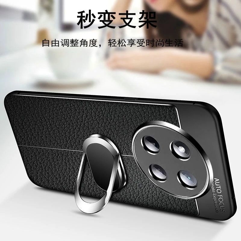 Magnetic Case For Honor X9C Magic 7 Lite 5G Case Holder Ring Back Cover Luxury PU Silicone Protection Shell Shockproof Bumper