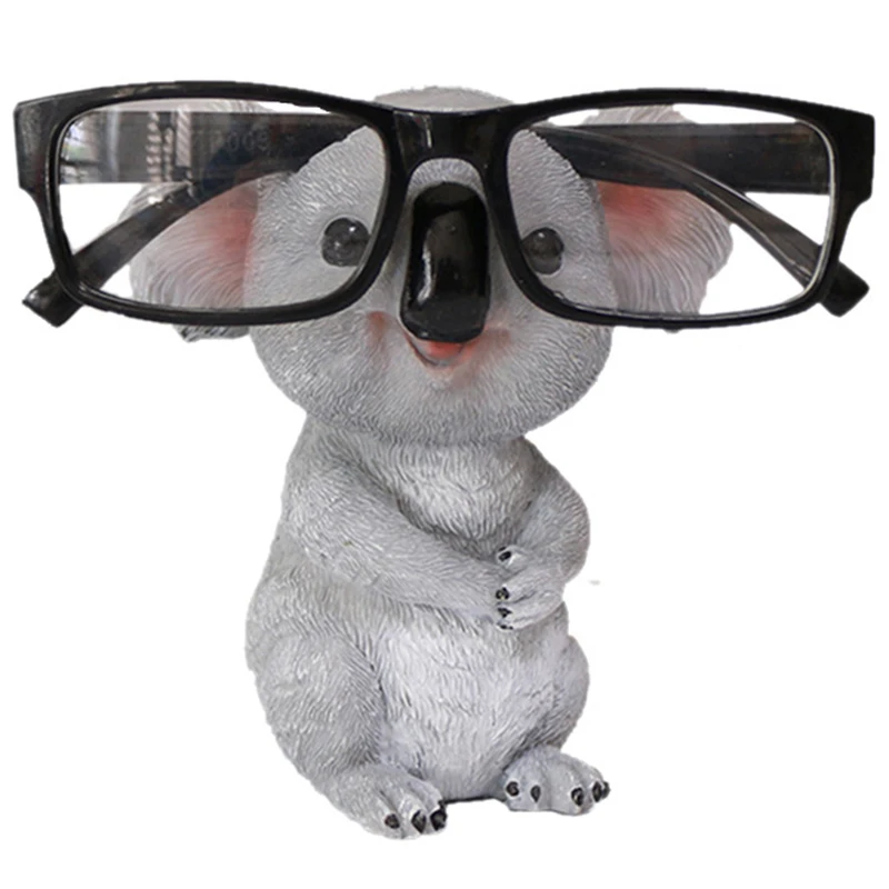 Koala Figurines Animal Statues Resin Glasses Stand Pencil Sunglasses Holder Container Desktop Home Decor Gift A