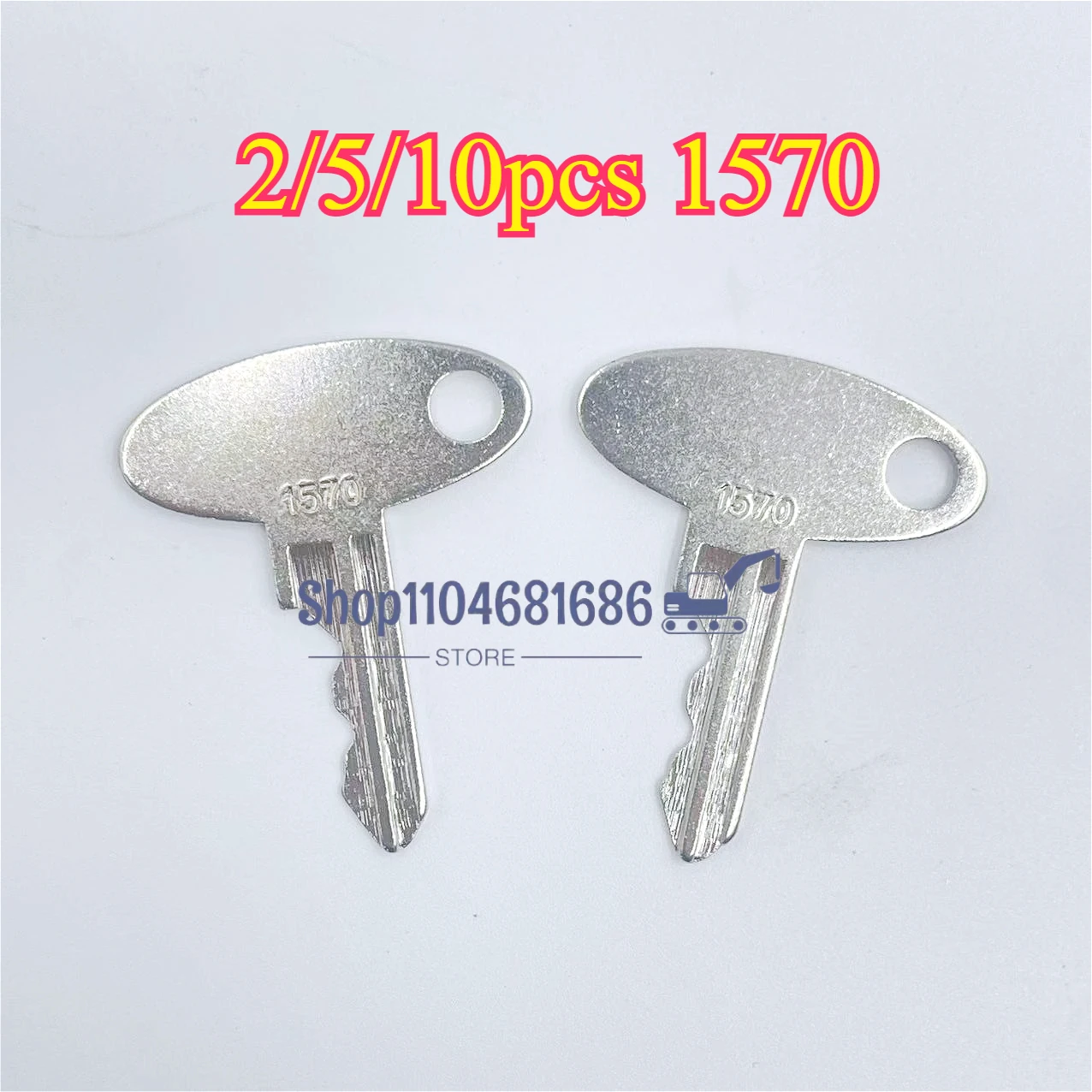 

2/5/10pcs 1570 KEY for Ford New Holland Tractor Equipment Ignition Key Fits Many Models 1920 1925 2120