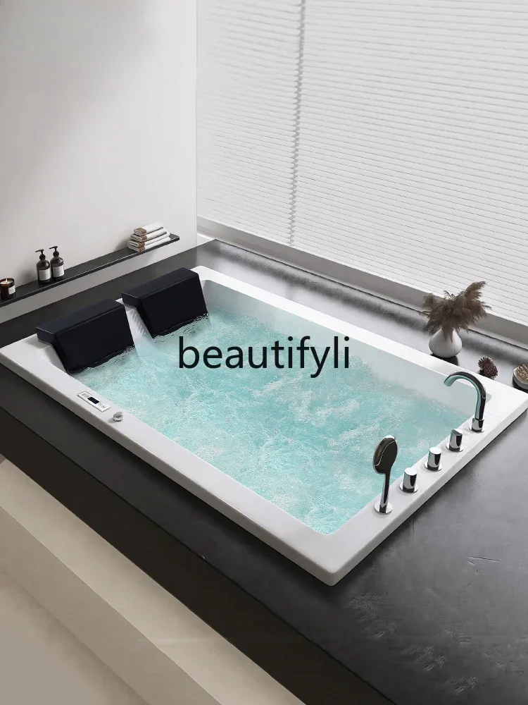 Built-in bathtub double couple shower integrated bathtub D1089