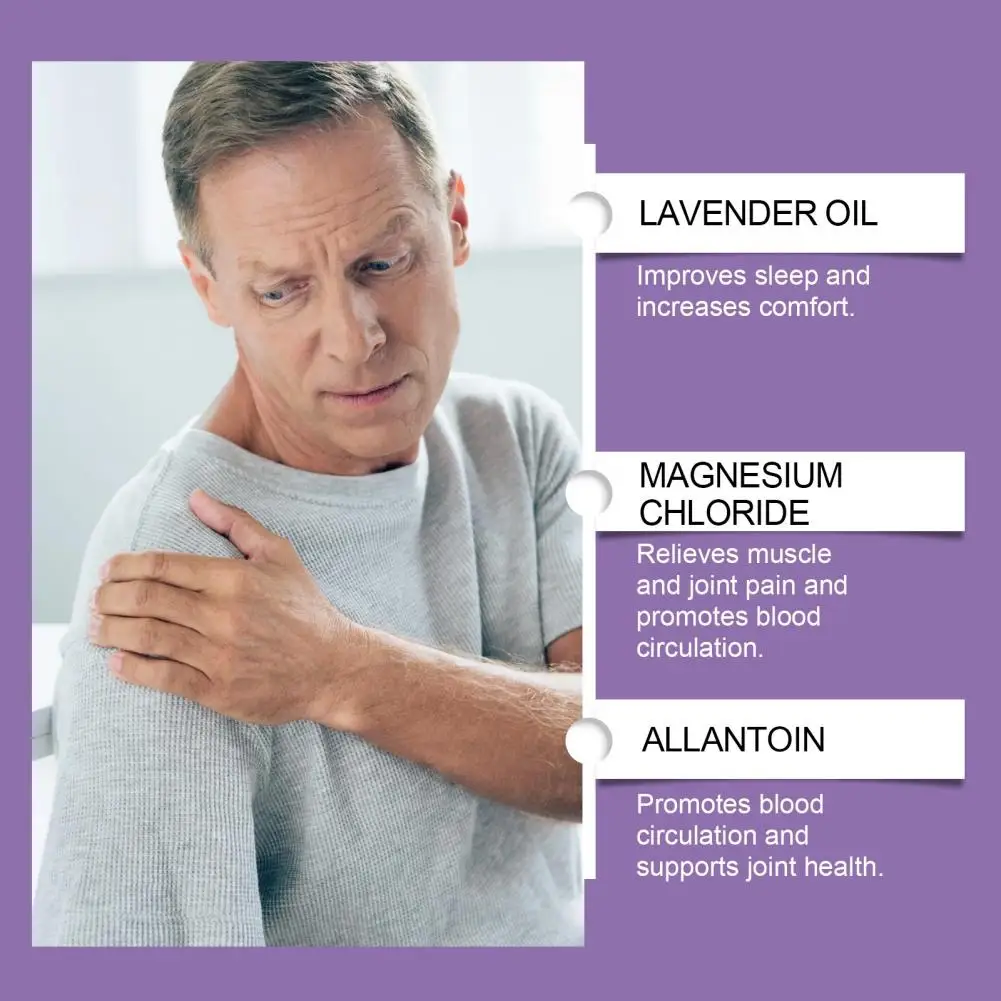 Lotion pour le corps au magnésium, crème sans OGM, soulage les douleurs musculaires, lisse et adoucit la peau pour une meilleure qualité du sommeil, relaxation de l'anxiété, 60g