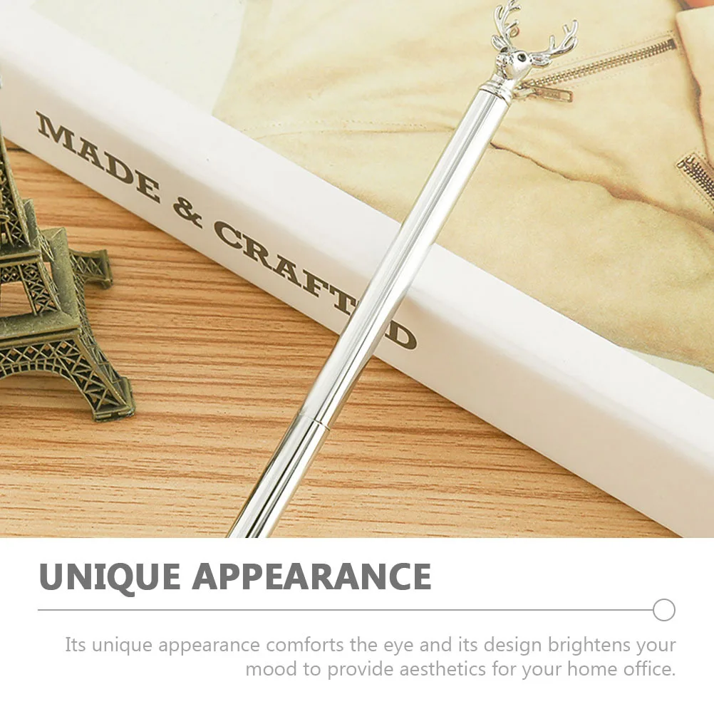 

3Pcs Creative Deer Head Metal Ballpoint Pens School Supplies Smooth Writing Office Stationery Students Ballpoint Pens