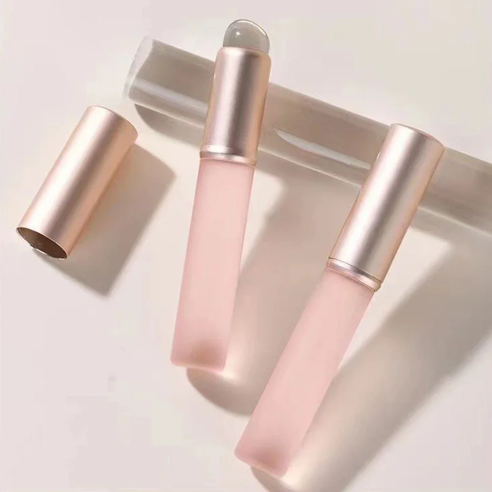 Mini cepillo de labios de silicona, cepillo corrector con cubierta, aplicadores de máscara de labios, pincel de brillo de labios, pincel de lápiz labial, herramienta de maquillaje de belleza