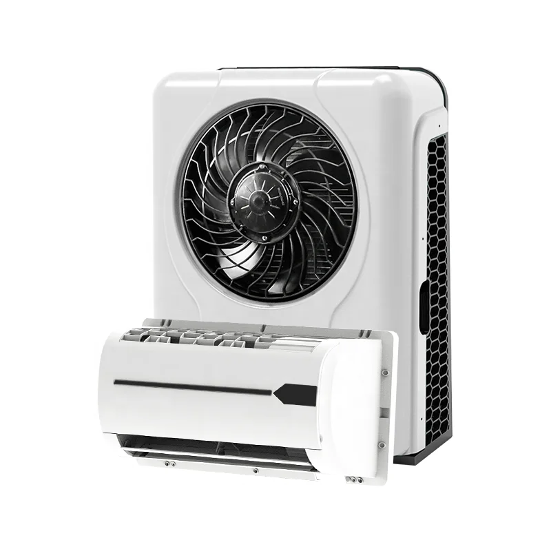 12V Split Electric Mini Parking Air Conditioner Cabin Cooling for Cars Trucks and Vans 24V Auto Parking Conditioner