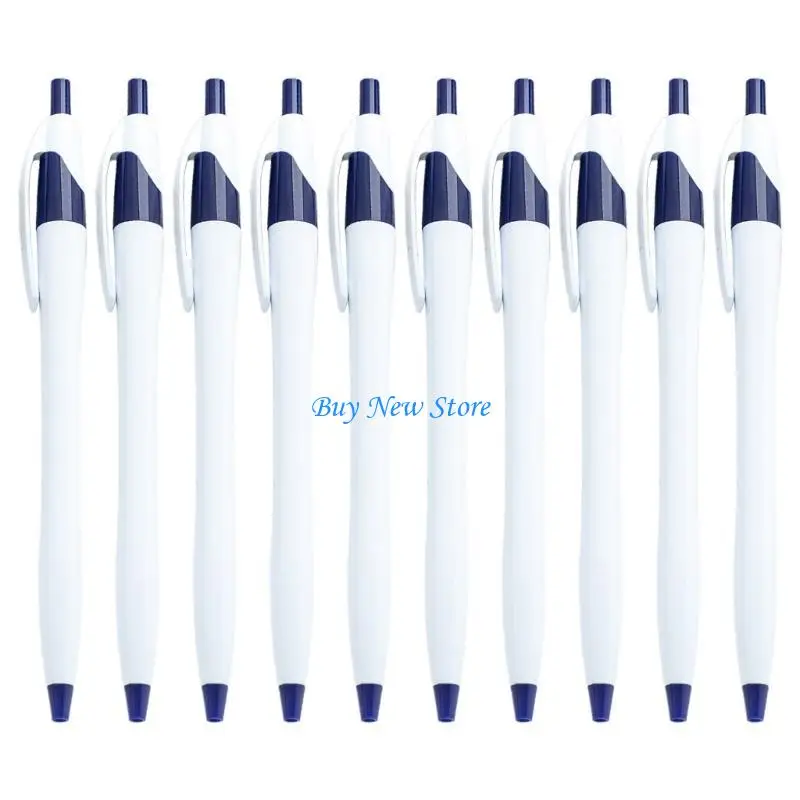 

20CE 10Pcs Retractable Ballpoint Pen with Pen Clip, Office Signing Pen Pen Smooth to Write for Hotel Reception