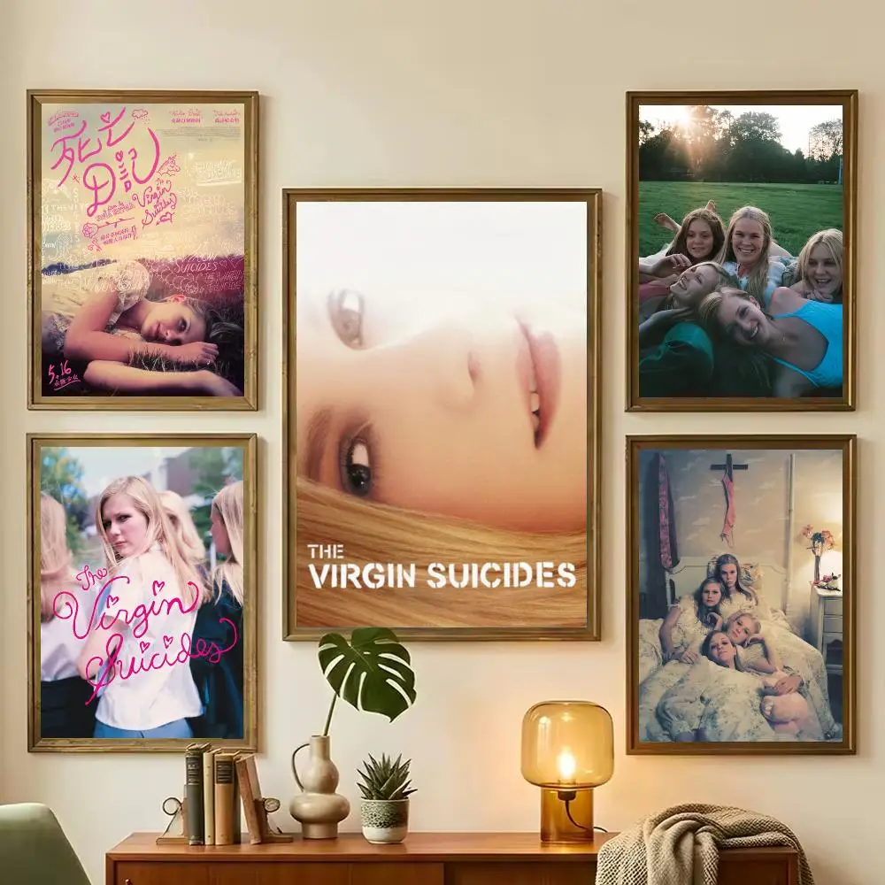 Movie T-The Virgin Suicides Painting Calligraphy Stylish Canvas Poster Wall Art for Living Room Bedroom Office Home Decor