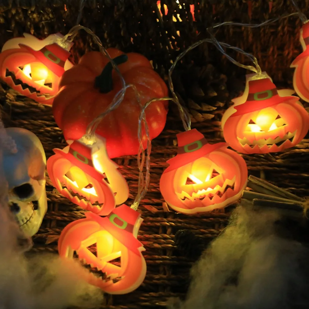 

3m 20Led Halloween Village Light String Ghost Pumpkin Halloween Light String Spider Atmosphere Outdoor Halloween Decorations