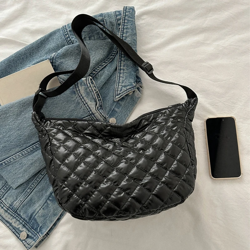Hochwertige kleine Tasche mit Textur für Damen und Herren, vielseitige Umhängetasche mit einer Schulter – Detail 6