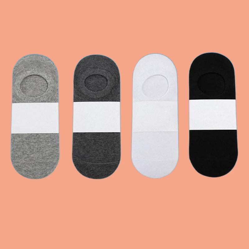 

5/10 Pairs New Summer Thin Men's Solid Color Cotton Casual Invisible Socks Deodorant Sweat Absorbent Low-top Shallow Socks