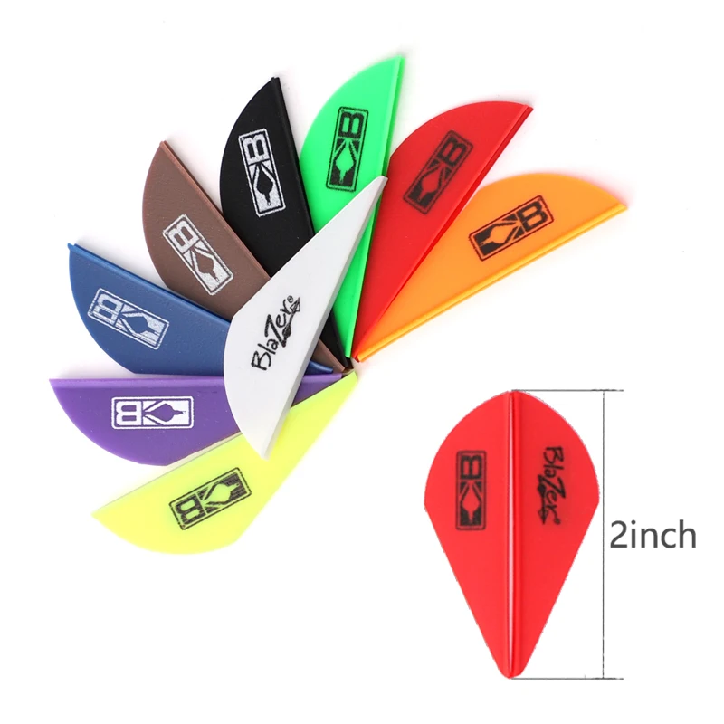 30pcs/lot Archery Vanes 2 Inch TPU Arrow Fletching DIY Hunting Shooting Accessory