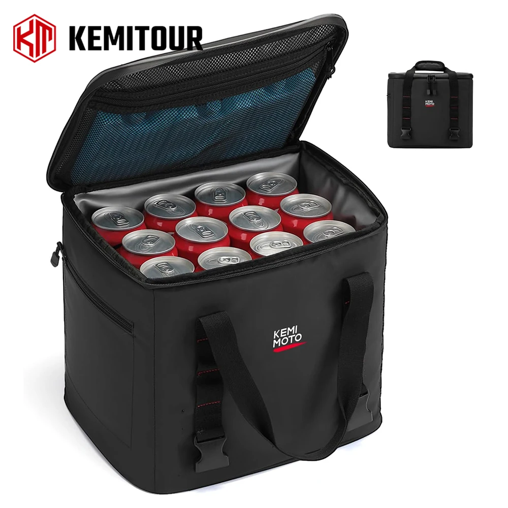 

Universal 20L Motorcycle Beverage Cooler Bag Waterproof Thermal Rear Seat Tail Pack for Outdoor Riding Camping Drink Ice Storage