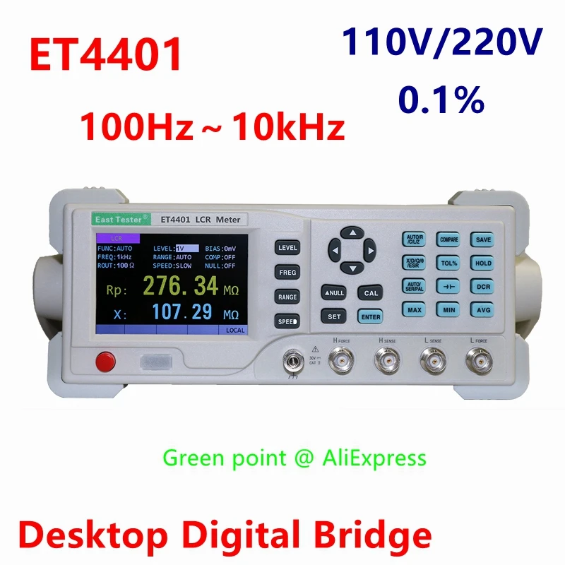 East Tester Desktop Electric Bridge ET4401 Resistance Impedance Capacitance Inductance Measure Instrument Digital LCR Meter