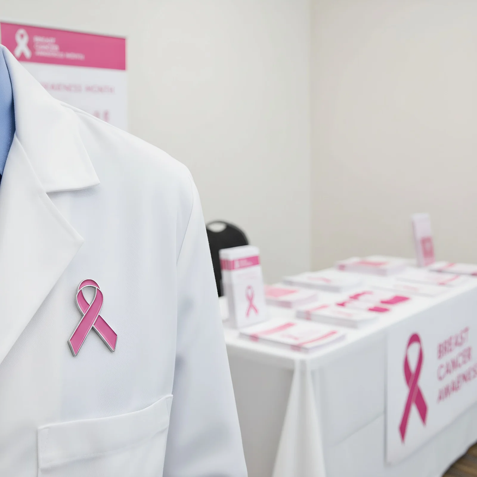 Épingles de sensibilisation au cancer du sein, ruban rose officiel, broches pour femmes, 5/10/50/100 pièces