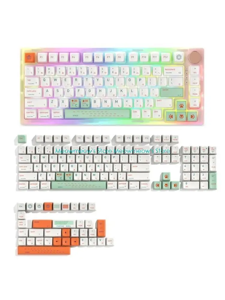 

W91A 139 клавиш Qingyan Customs Keycaps PBT MDA Profile Keycaps для набора CherrySwitches