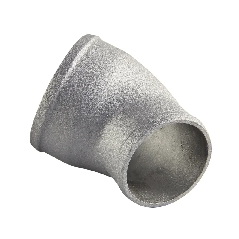 For Universal Turbo Cast Aluminium Silver 45° Reducing Elbow Pipe Tube 150mm OD 3‑2.5 3‑3.5 3‑4 3.5‑4 Inch