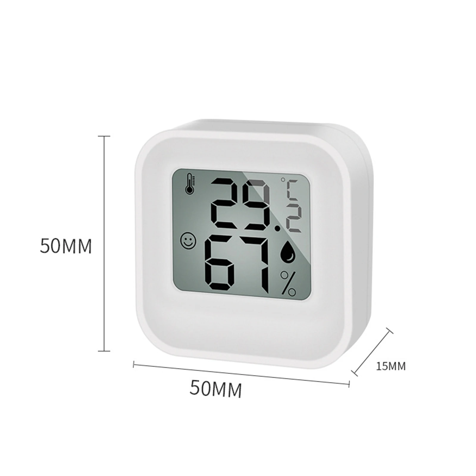 6 قطعة ميزان الحرارة الرقمي LCD الرطوبة داخلي صغير الإلكترونية درجة الحرارة مقياس الرطوبة الاستشعار محطة الطقس للمنزل #2