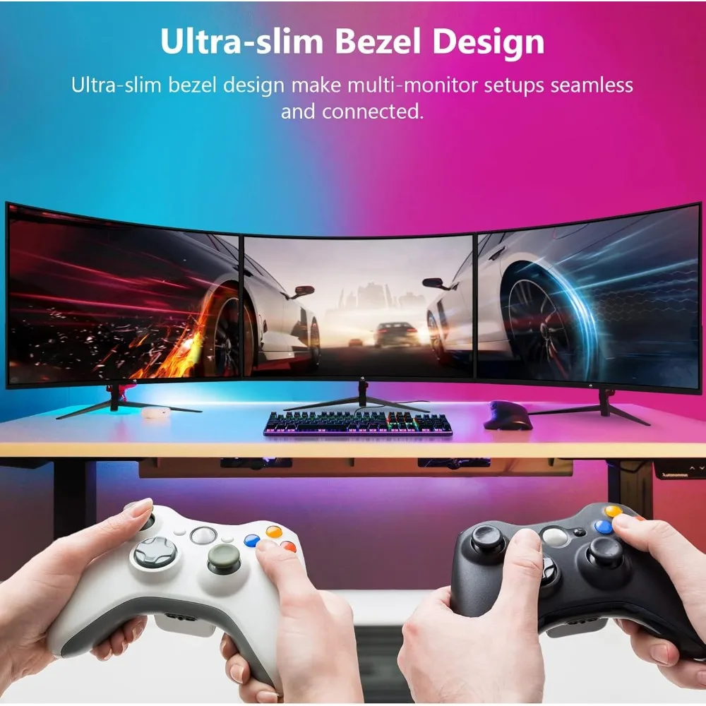 27-inch Curved Gaming Monitor 16:9 1920x1080 200Hz 1ms Frameless LED Gaming Monitor