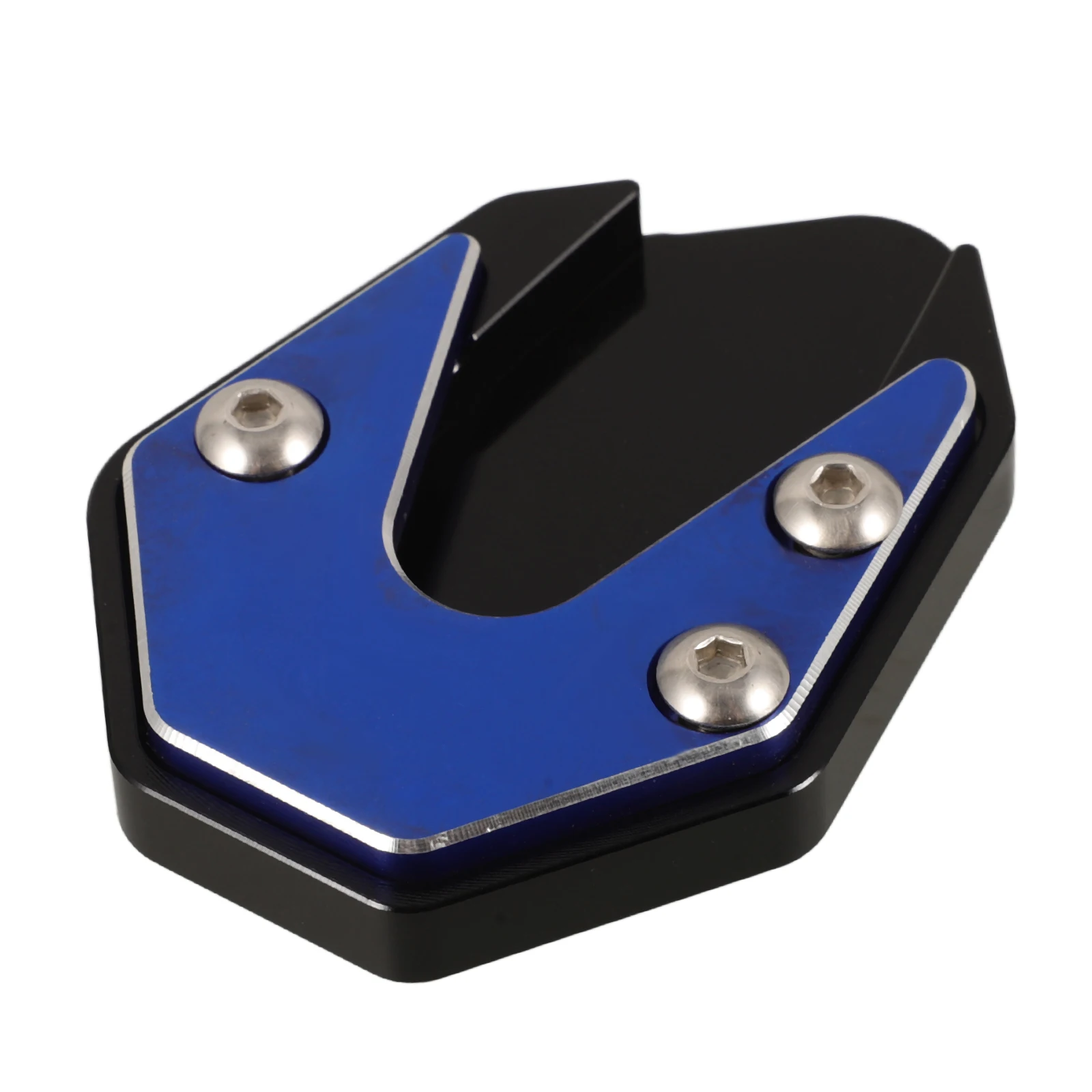

Stand Anti-slip Base Motorcycle Kickstand Mats Side Bracket Blue Aluminum Alloy Man