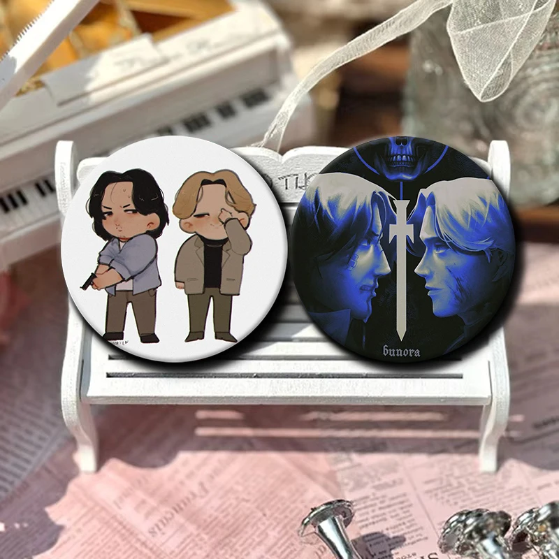 Johan Liebert Tenma Kenzo Manga Soft Button Pin Monster Anime Brooches Badge Bag Decor Accessories