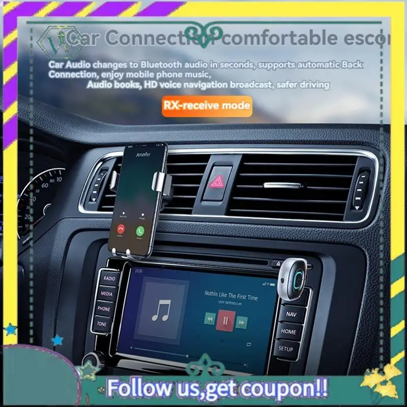 

NEW 2 In 1 Wireless Bluetooth 5.3 Receiver Transmitter Adapter 3.5Mm AUX Handsfree Call For Car Radio Audio Headphone TV