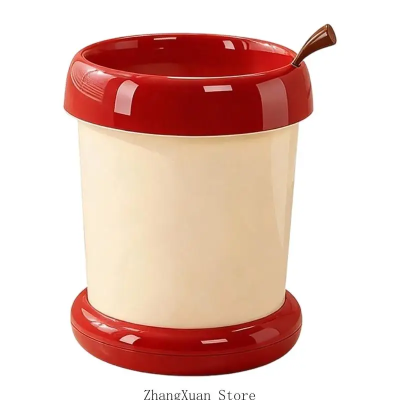 Sleek Indoor Wheeled Waste Bin Moisture Resistant Construction Perfect For Home And Workspaces Use 3XUF