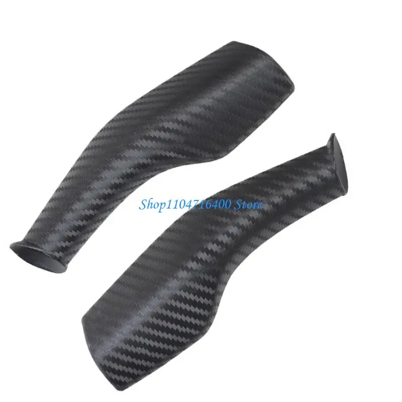 y1gd Full Coverage Carbon Fiber Texture Gear Shifter Cover ABS Steering Lever Handle Protective Trim For Select Vehicle