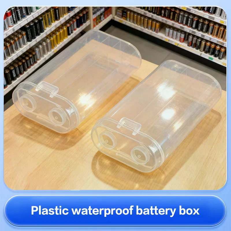 Waterproof 18650 Battery Plastic Storage Box Rechargeable Battery Power Bank Plastic Cases Durable 18650 Battery Holder Case