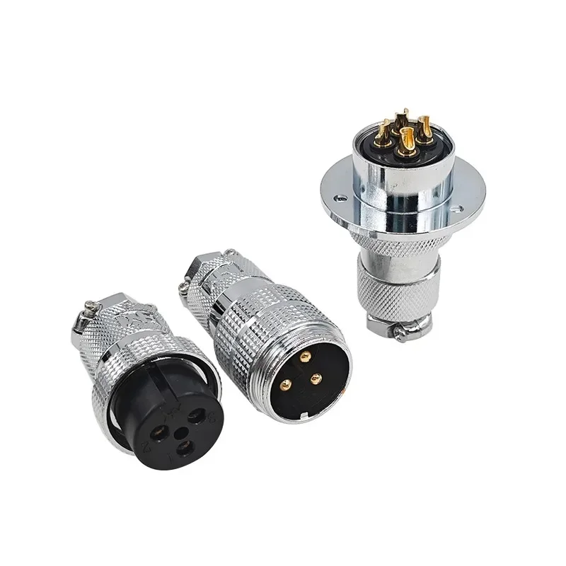 GX25 Plug Cable Connector Flange Fixing 20A 2Pin 3Pin 4Pin 5Pin 6Pin 7Pin8Pin 9Pin 108Pin 12Pin DF25 Circular Connectors
