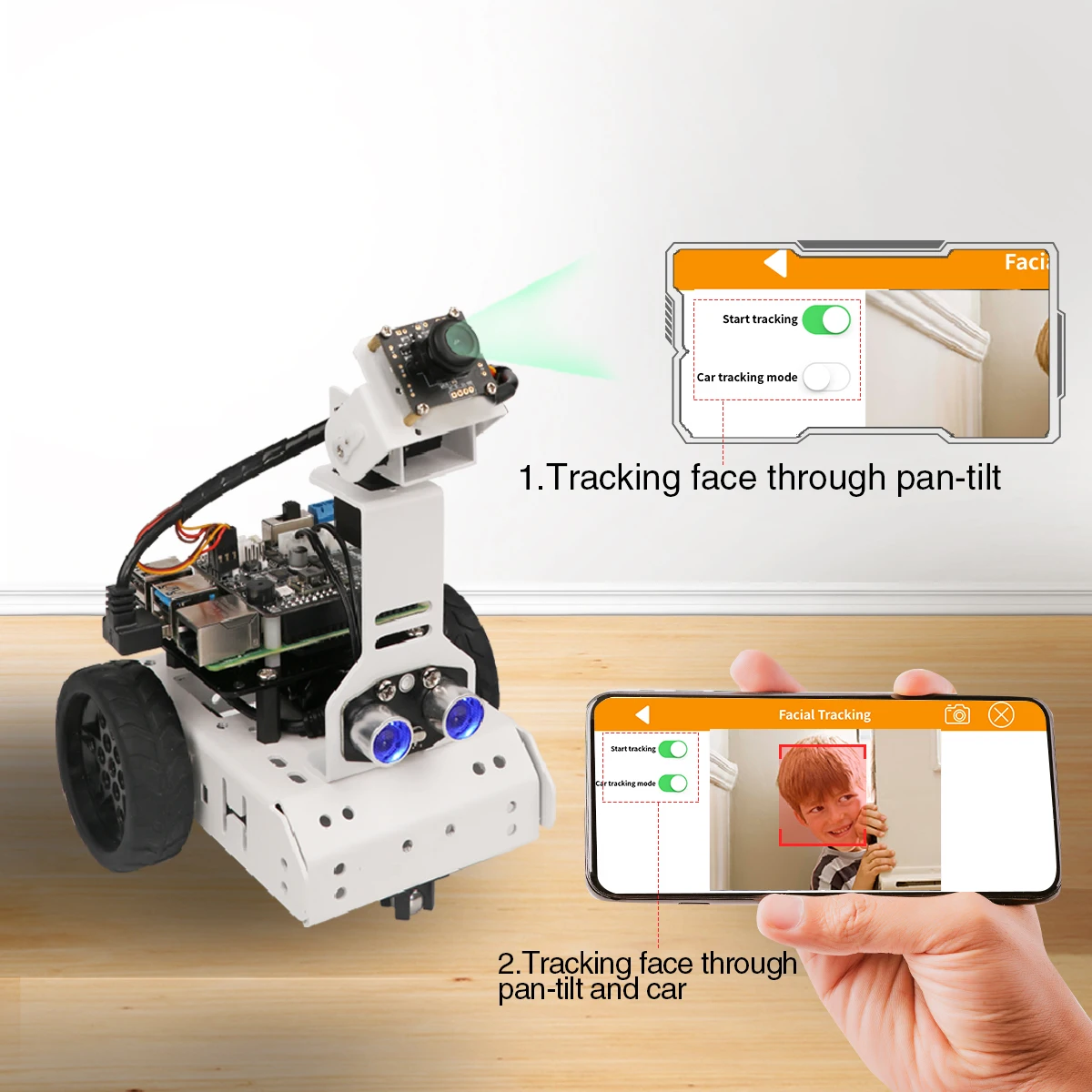 NEW Hiwonder GoGoPi Python Programming Wifi Control AI Vision Smart Raspberry Pi Robot Car Kit with Camera Education Robotic Kit