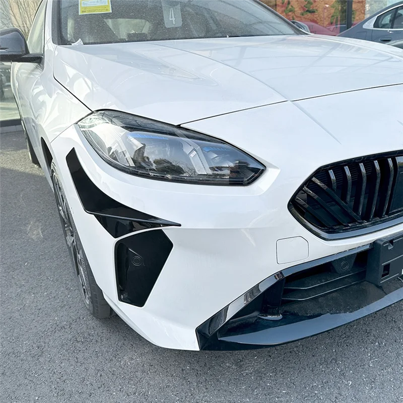 

OB-Car Front Bumper Side Splitter Spoiler Fog Lamp Side Spoiler Trim For BMW 1 Series F70 2 Series F74 M Sport 2024+ Glossy Blac