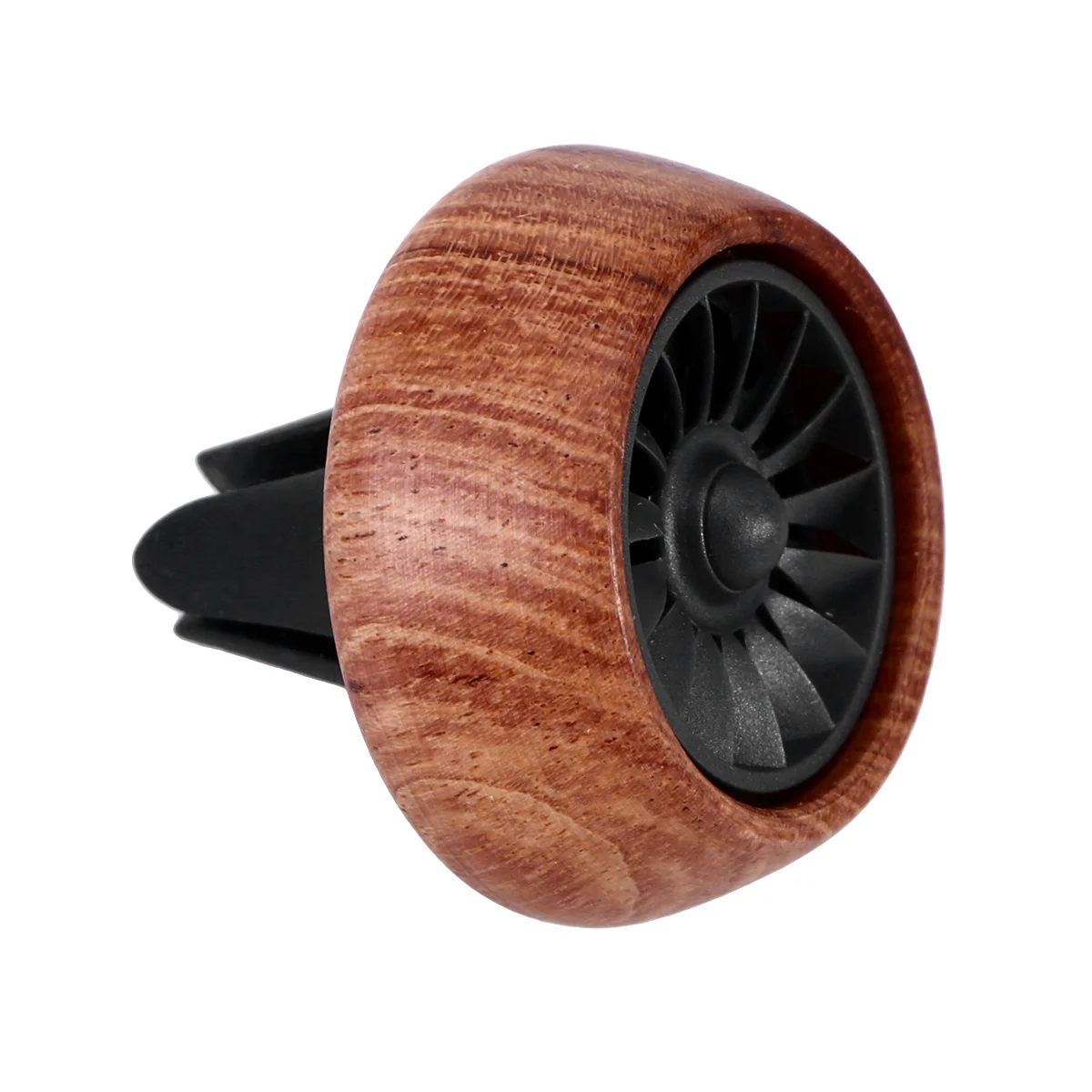 

Car Air Freshener Natural Essential Oil Propeller Fan Diffuser Bamboo for Vent Clip Universal Fit